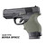 Hogue HandAll Beavertail Grip Sleeve Glock 42/43 (OD Green) - 18201