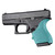 Hogue HandAll Beavertail Grip Sleeve Glock 42/43 (Aqua) - 18204
