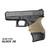 Hogue HandALL Beavertail Grip Sleeve for Glock Subcompact - Gen 3 & 4 (Black) - 18600