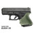 Hogue HandALL Beavertail Grip Sleeve for Glock Subcompact Gen 3 & 4 (OD Green) - 18601