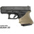 Hogue HandALL Beavertail Grip Sleeve for Glock Subcompact - Gen 3 & 4 (FDE) - 18603