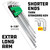 Powerbuilt Stubby Long Arm Torx Key Wrench Set (9 Piece Set) - 240101