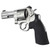 Hogue Round Butt Rubber Conversion Style Grips without Finger Grooves for S&W N-Frame Revolvers BLK - 25012