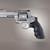 Hogue S&W N-Frame Round Butt Grips Convert Finger Grooves G10 G-Mascus (Solid Black) - 25169