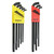 Bondhus Stubby Metric/SAE MaxTorque Double Ball End HEX Long L-Keys Double Set (22 Piece) - 27098