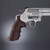 Hogue S&W N-Frame Square Butt Smooth Pau Ferro Wood Grips with Finger Grooves - 29300