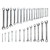 Wiha Combination Wrench Tray Set - SAE and Metric (31-Piece) - 30492