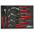 Wiha Classic Grip V-Jaw Tongue and Groove Pliers Tray Set (5 Piece) - 34691