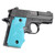 Hogue Sig Sauer P238 Rubber GripFinger Grooves Aqua - 38004