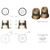 XS Power Short Brass Post Adaptors M6 - 580