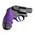 Hogue S&W J-Frame Revolver OverMolded Rubber "Tamer" Grip with Finger Grooves (Purple) - 60026