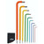 Wiha Ball End Color Coded Hex L-Key Set (9 Piece Set) - Metric - 66980