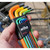 Wiha Ball End Color Coded Hex L-Key Set (9 Piece Set) - Metric - 66980