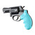Hogue Taurus Revolvers OverMolded Rubber Monogrip with Finger Grooves (Aqua) - 67004