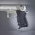 Hogue S&W 6906 Shorty 40 Rubber Grip with Finger Grooves Black - 69000
