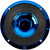 Audiopipe 6.5" 2-Way Compression Horn Mid-Range Loudspeaker 150W RMS/300W Max - Blue Eye Candy - APMB-628GH-BLU