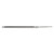 Bahco 6" Slim Taper Triangular Saw File Second Cut - Unhandled - 4-186-06-2-0