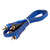Audiopipe 1.5' Superflex RCA Cable (10 Pack) - BMV-BLS-1.5