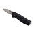 SOG Flare Assisted Folding Knife 3.5" Satin Plain Blade Black GRN Handles - FLA1001-CP