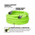 Flexzilla SwivelGrip Garden Hose 5/8" x 50' 3/4" - 11 1/2 GHT Fittings ZillaGreen (Boxed) - HFZG550YWSE
