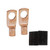 Nippon Crimp Style Copper Ring Terminal 4ga. 5/16" - Black (Pair) - IS-PTRC-4-10