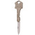 SOG Folding Key Knife 1.5" Drop Point Blade Stainless Steel Body - KEY102-CP