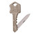 SOG Folding Key Knife 1.5" Drop Point Blade Stainless Steel Body - KEY102-CP
