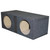 QPower Dual 12" Slot-Ported Empty Woofer Enclosure - QBASS12 VENTED
