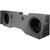 QPower "QBOMB" Chevy/GMC Crew Cab '14-'18 Dual 10" Empty Woofer Box - QBGMC1020144DR