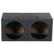 Qpower Dual 15" Sealed Woofer Enclosure withh Bed Liner Spray - QBOMB15S