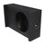 Qpower Single 10" Universal Downfire or Behind the Seat Empty Enclosure - QBSHALLOW10DF