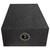 Qpower Single 10" Universal Downfire or Behind the Seat Empty Enclosure - QBSHALLOW10DF