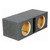 EMPTY WOOFER BOX DUAL 10" MDF VENTED BASS BOX - QHD210V