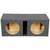 EMPTY WOOFER BOX DUAL 10" MDF VENTED BASS BOX - QHD210V