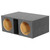 QPower Dual 12" Large Slot-Ported Heavy-Duty Empty Woofer Box - QHD212VL