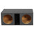 QPower Dual 12" Large Slot-Ported Heavy-Duty Empty Woofer Box - QHD212VL