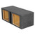 EMPTY WOOFER BOX DUAL 12" MDF VENTED BASS BOX SQUARE - HD212 VENT SQ