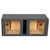 EMPTY WOOFER BOX DUAL 12" MDF VENTED BASS BOX SQUARE - HD212 VENT SQ