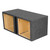 EMPTY WOOFER BOX DUAL 15" SQUARE;VENTED;MDF;QPOWER - HD215 VENT SQ