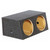 QPower (2) 12" Heavy Duty Angled Woofer Box - 1" MDF Construciton - QHDBASS12