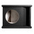 QPower Single 8" Curved Vent Port Empty Woofer Enclosure - QHP108V
