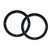 Audiopipe 6.5" Universal Speaker Space Rings - Adds 1" Extra Mounting Depth - RING-PVC6