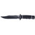 SOG Tech Bowie - Fixed 6.4" Black Plain Blade Kraton Handle Kydex Sheath - S10B-K