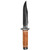SOG Super Bowie 7.5" Black TiNi Fixed Blade Leather Handles Leather Sheath - SB1T-L