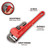 Performance Tool Heavy-Duty Adjustable Straight Pipe Wrench 10-inch - W113310B