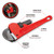 Performance Tool Heavy-Duty Adjustable Straight Pipe Wrench 8-inch - W11338B