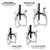 Performance Tool 3 Jaw Gear Puller Set 4-Piece Set - W134DB