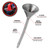 Performance Tool Zinc Plated Funnel with 12" Flex Spout - W219