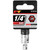 Performance Tool 3/8" Drive 1/4" SAE 6-Point Socket - W38008