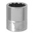 Performance Tool 3/8" Drive 18mm Metric 12-Point Socket - W38818